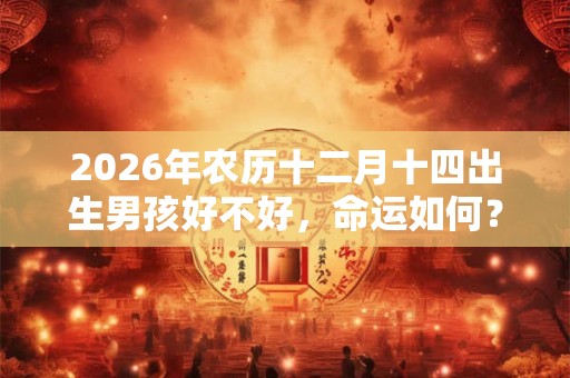 2026年农历十二月十四出生男孩好不好，命运如何？