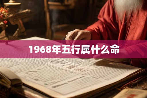 1968年五行属什么命