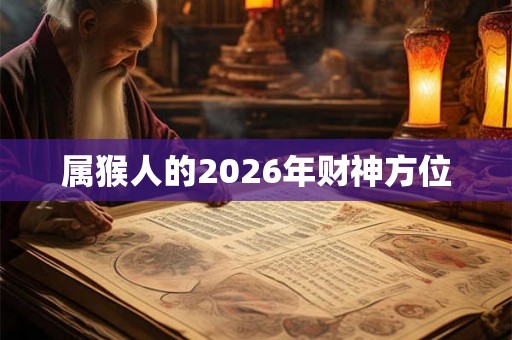 属猴人的2026年财神方位 属猴人的2026年财神方位
