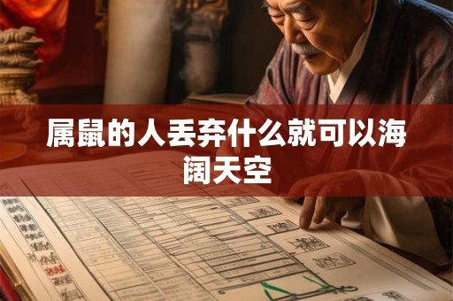 属鼠的人丢弃什么就可以海阔天空