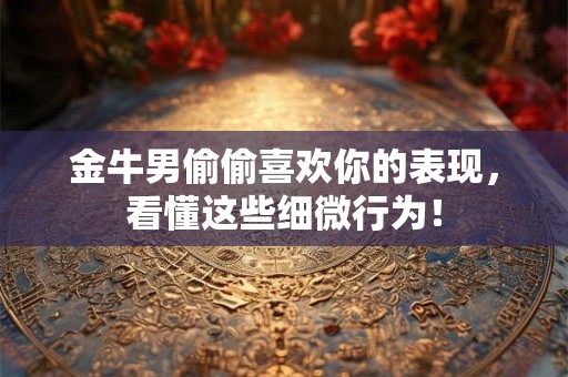 金牛男偷偷喜欢你的表现，看懂这些细微行为！