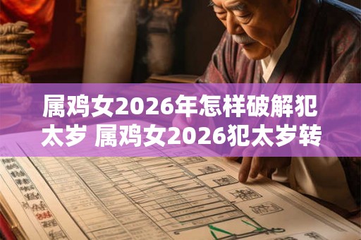 属鸡女2026年怎样破解犯太岁 属鸡女2026犯太岁转运方法