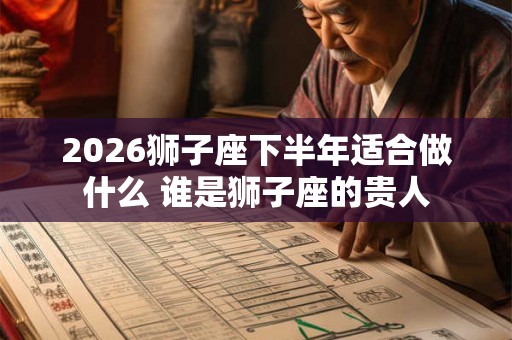 2026狮子座下半年适合做什么 谁是狮子座的贵人