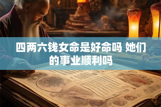 四两六钱女命是好命吗 她们的事业顺利吗 四两六钱女命是好命吗 她们的事业顺利吗