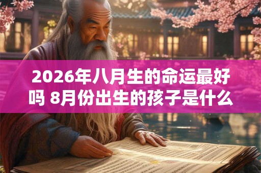 2026年八月生的命运最好吗 8月份出生的孩子是什么命 2026年八月生的命运最好吗 8月份出生的孩子是什么命