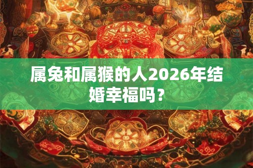 属兔和属猴的人2026年结婚幸福吗？