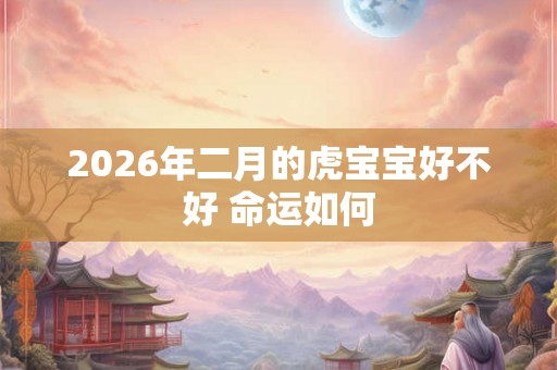 2026年二月的虎宝宝好不好 命运如何 2026年二月的虎宝宝好不好 命运如何