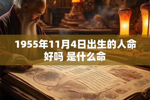 1955年11月4日出生的人命好吗 是什么命 1955年11月4日出生的人命好吗 是什么命