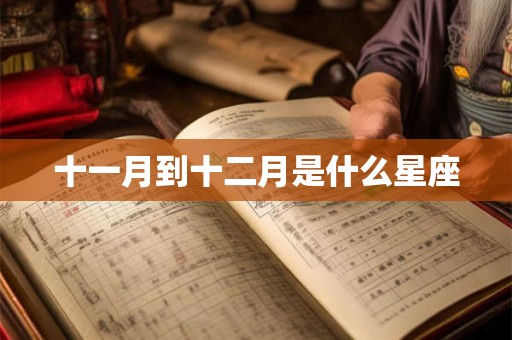 十一月到十二月是什么星座