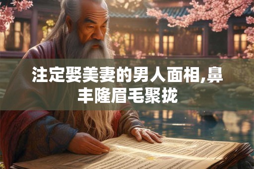 注定娶美妻的男人面相,鼻丰隆眉毛聚拢