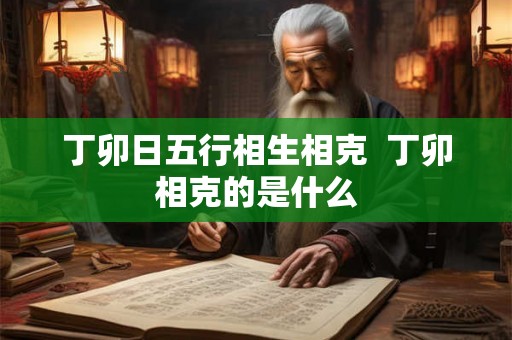 丁卯日五行相生相克  丁卯相克的是什么
