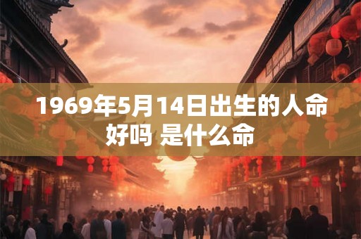 1969年5月14日出生的人命好吗 是什么命
