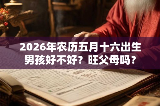 2026年农历五月十六出生男孩好不好？旺父母吗？