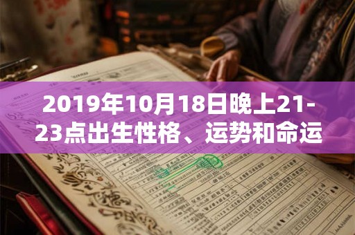 2019年10月18日晚上21-23点出生性格、运势和命运