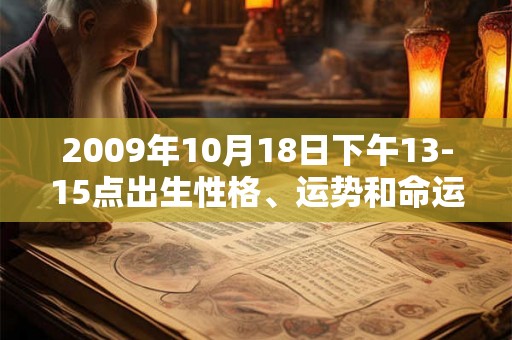 2009年10月18日下午13-15点出生性格、运势和命运