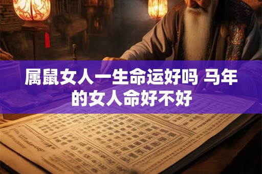 属鼠女人一生命运好吗 马年的女人命好不好 属鼠女人一生命运好吗 马年的女人命好不好