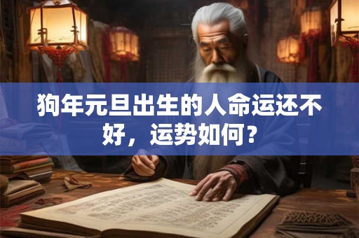 狗年元旦出生的人命运还不好,运势如何? 狗年元旦出生的人命运还不好,运势如何?
