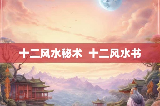 十二风水秘术  十二风水书