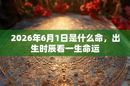 2026年6月1日是什么命，出生时辰看一生命运