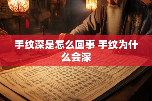 手纹深是怎么回事 手纹为什么会深