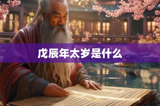 戊辰年太岁是什么
