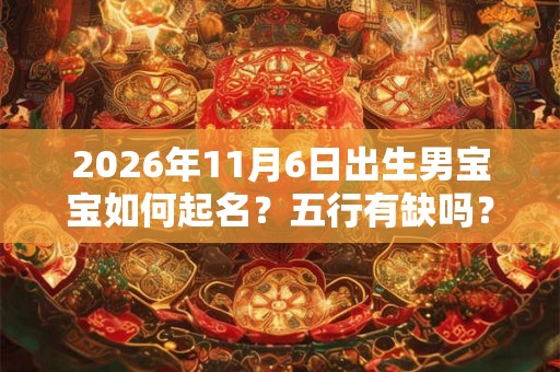 2026年11月6日出生男宝宝如何起名？五行有缺吗？