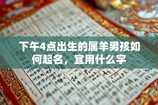 下午4点出生的属羊男孩如何起名,宜用什么字 下午4点出生的属羊男孩如何起名,宜用什么字