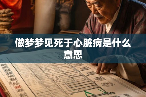 做梦梦见死于心脏病是什么意思