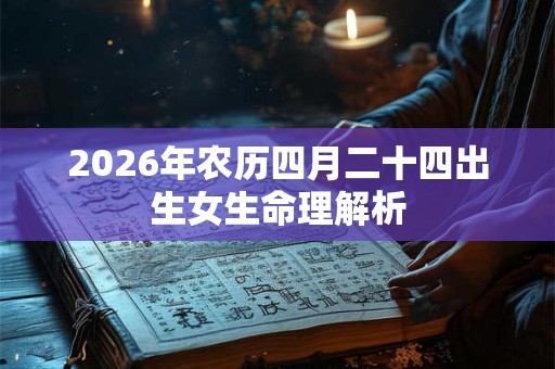 2026年农历四月二十四出生女生命理解析