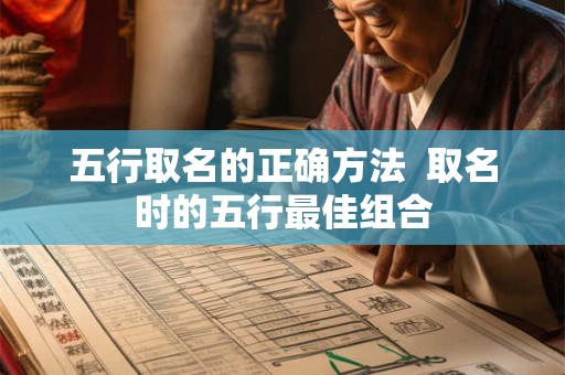 五行取名的正确方法  取名时的五行最佳组合