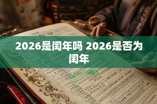 2026是闰年吗 2026是否为闰年 2026是闰年吗 2026是否为闰年
