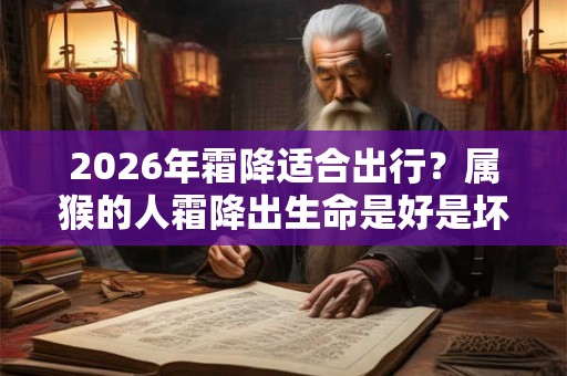 2026年霜降适合出行？属猴的人霜降出生命是好是坏？