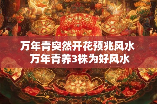 万年青突然开花预兆风水  万年青养3株为好风水