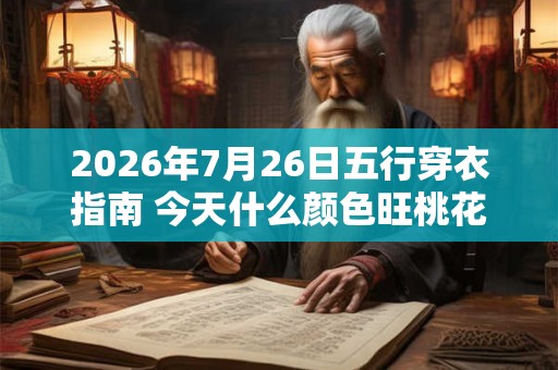 2026年7月26日五行穿衣指南 今天什么颜色旺桃花