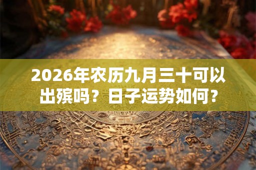 2026年农历九月三十可以出殡吗？日子运势如何？