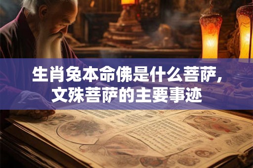 生肖兔本命佛是什么菩萨,文殊菩萨的主要事迹