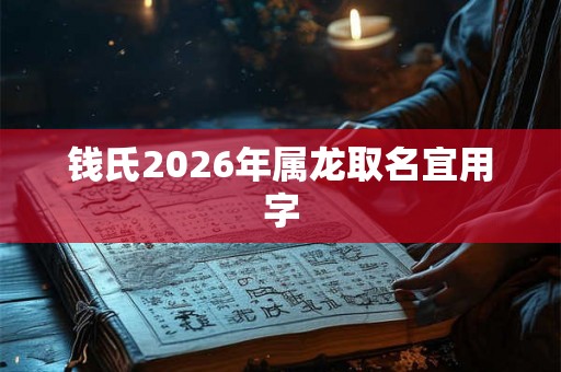 钱氏2026年属龙取名宜用字