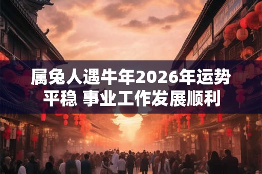 属兔人遇牛年2026年运势平稳 事业工作发展顺利