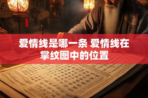 爱情线是哪一条 爱情线在掌纹图中的位置