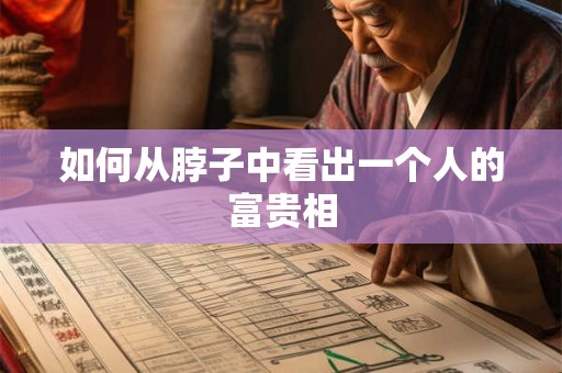 如何从脖子中看出一个人的富贵相