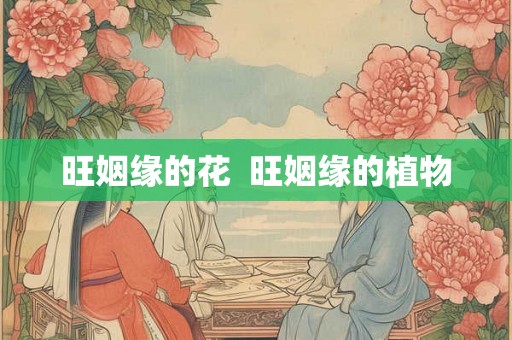 旺姻缘的花  旺姻缘的植物
