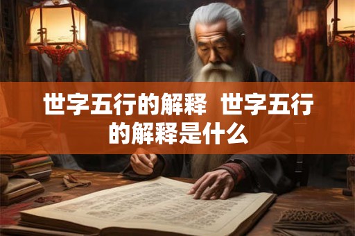 世字五行的解释  世字五行的解释是什么