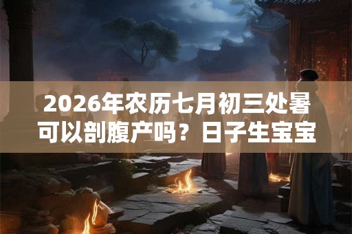 2026年农历七月初三处暑可以剖腹产吗?日子生宝宝好不好? 2026年农历七月初三处暑可以剖腹产吗?日子生宝宝好不好?