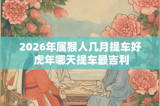 2026年属猴人几月提车好 虎年哪天提车最吉利 2026年属猴人几月提车好 虎年哪天提车最吉利