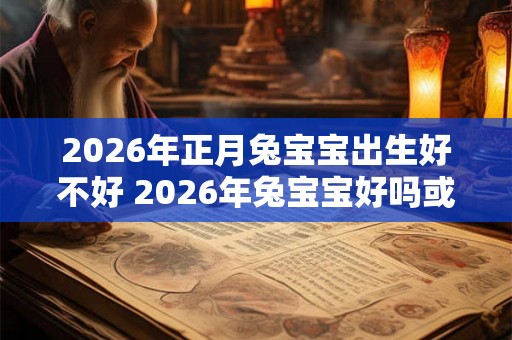 2026年正月兔宝宝出生好不好 2026年兔宝宝好吗或者2026年正月生兔崽子好不好