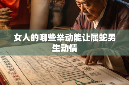 女人的哪些举动能让属蛇男生动情