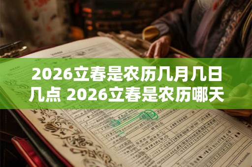 2026立春是农历几月几日几点 2026立春是农历哪天