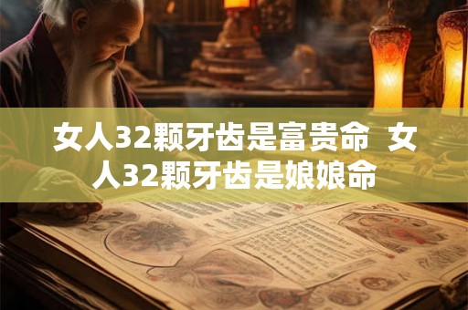 女人32颗牙齿是富贵命  女人32颗牙齿是娘娘命