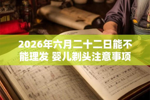 2026年六月二十二日能不能理发 婴儿剃头注意事项 2026年六月二十二日能不能理发 婴儿剃头注意事项