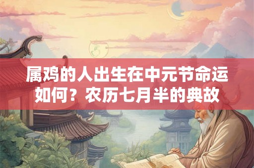 属鸡的人出生在中元节命运如何？农历七月半的典故